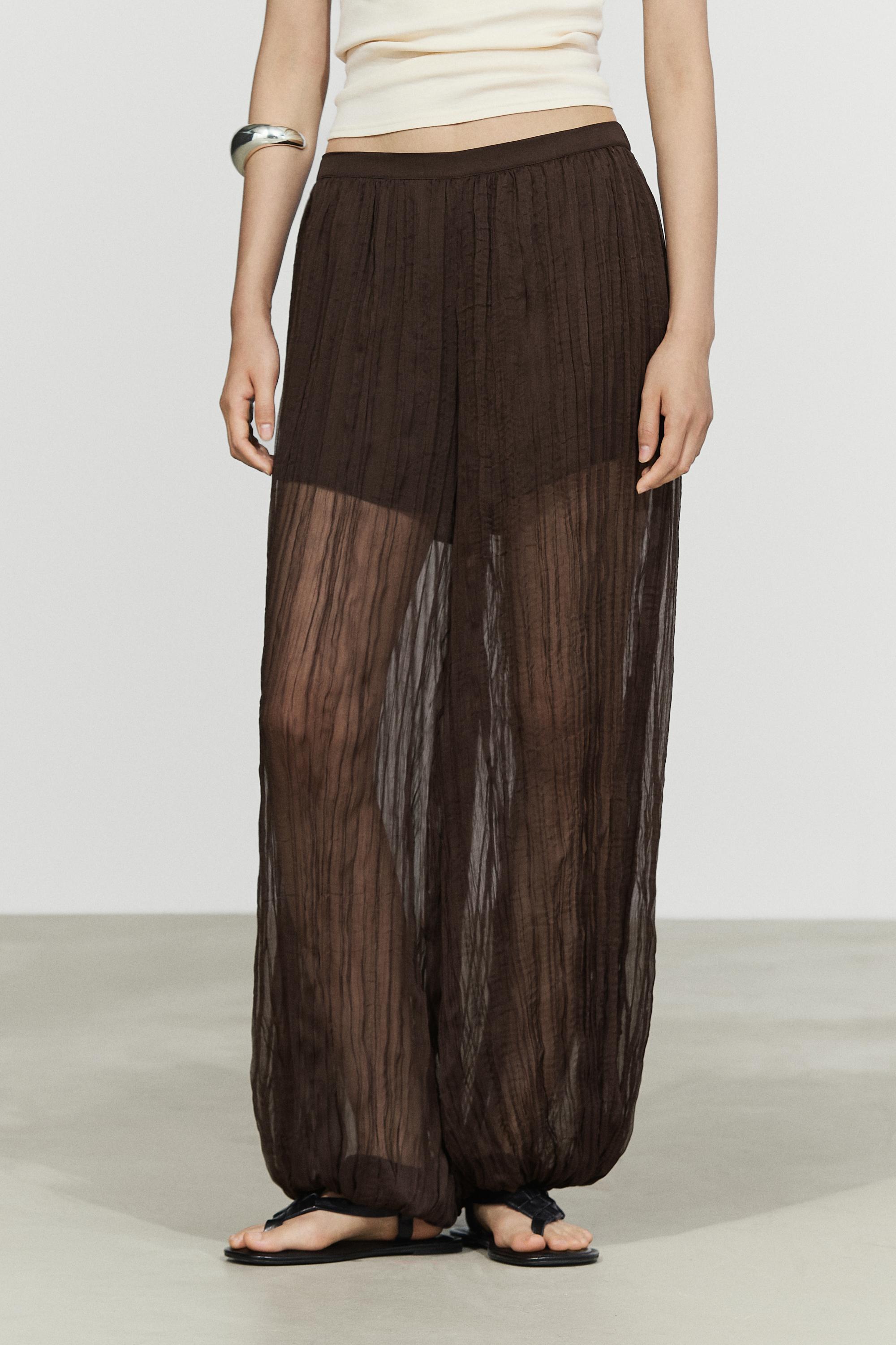 Pantalon fluide bouffant total look